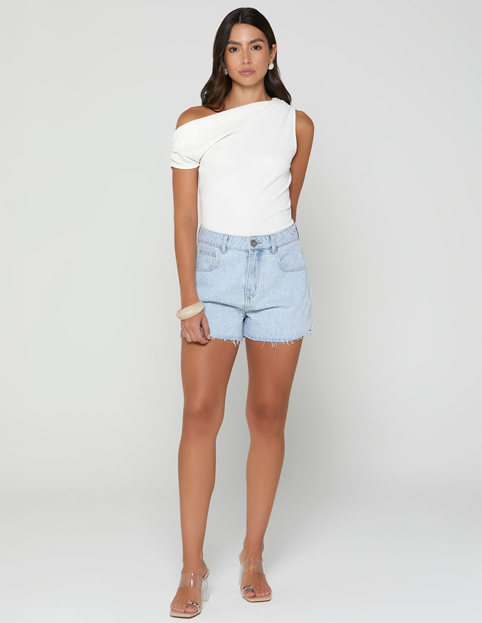 Short/Bermuda STUDIO F de Mezclilla para mujer
