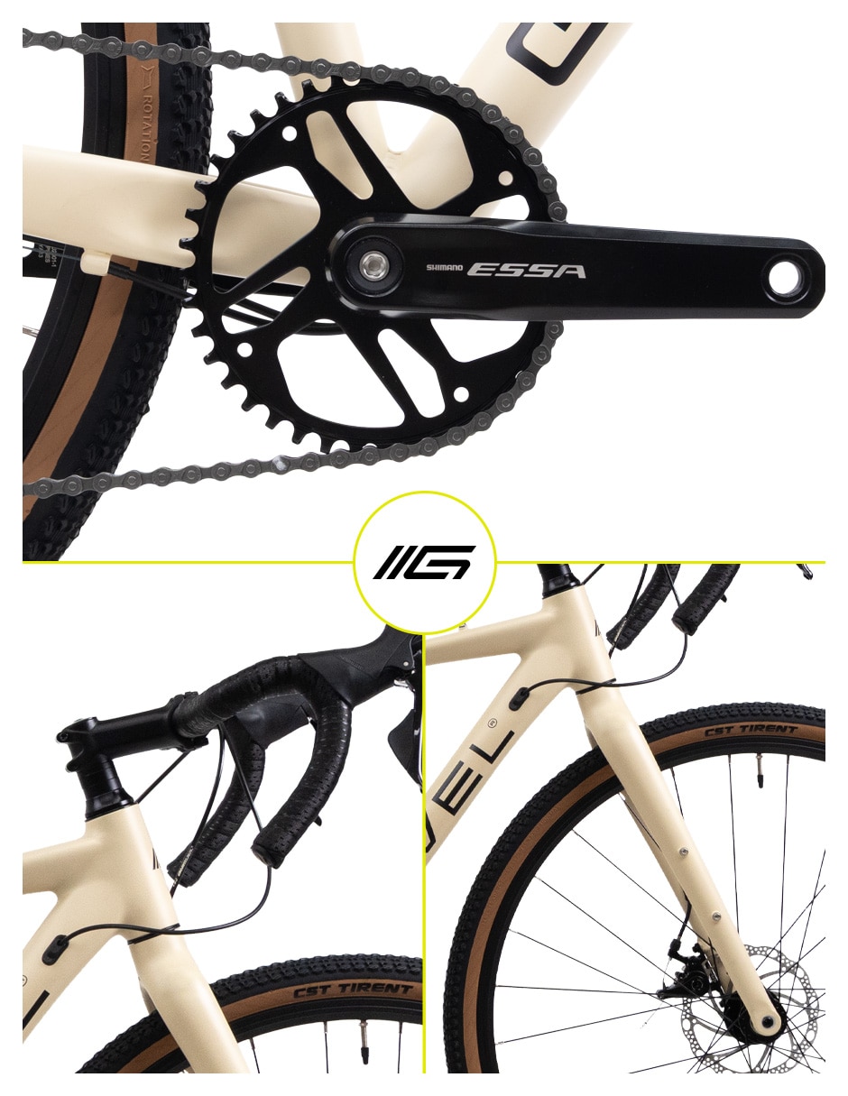 Bicicleta GRAVEL rodada para Unisex 5