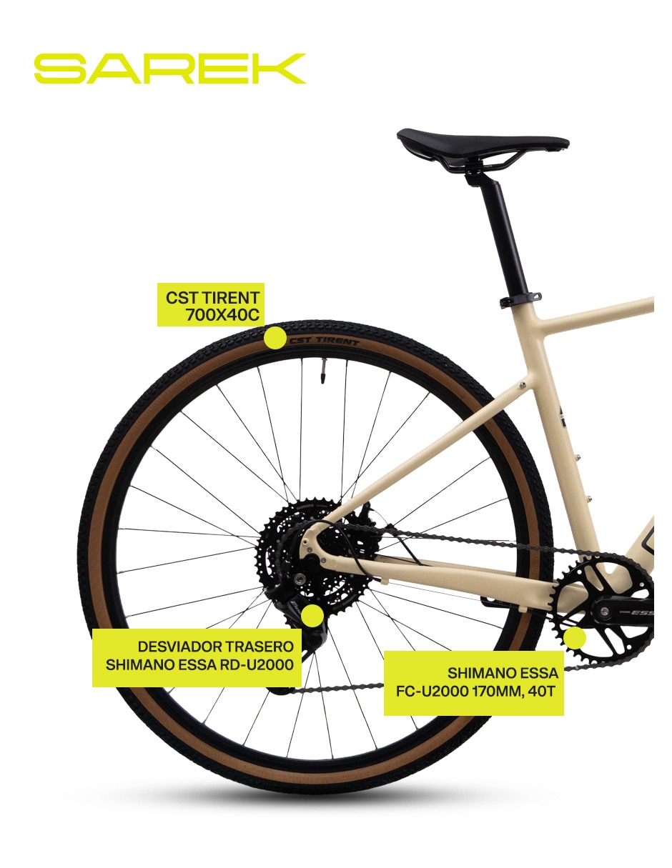 Bicicleta GRAVEL rodada para Unisex 3