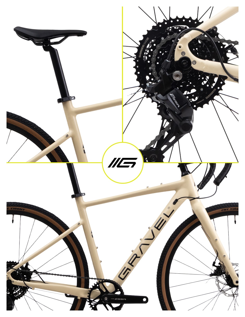 Bicicleta GRAVEL rodada para Unisex 6