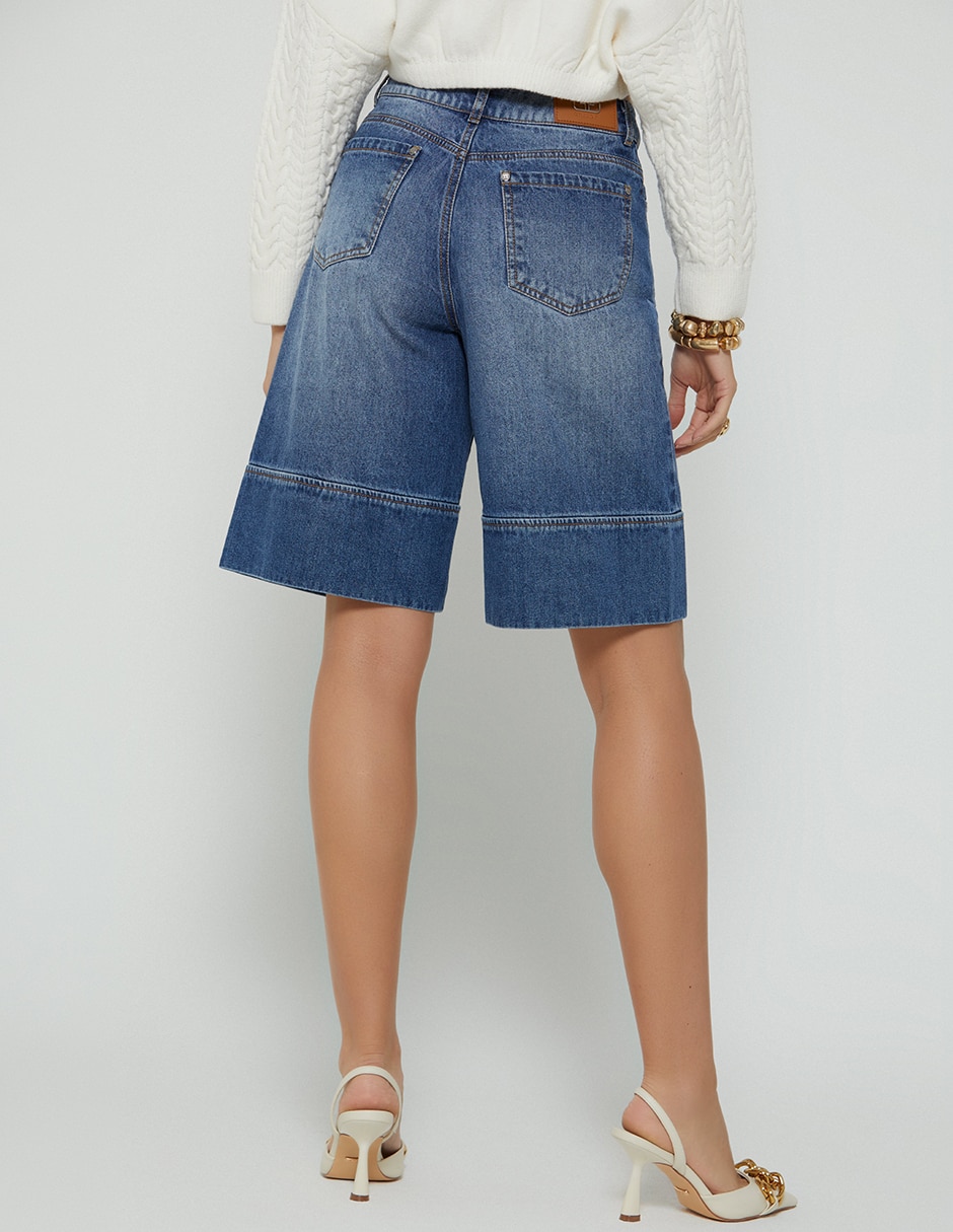 Short/Bermuda STUDIO F de Mezclilla para mujer