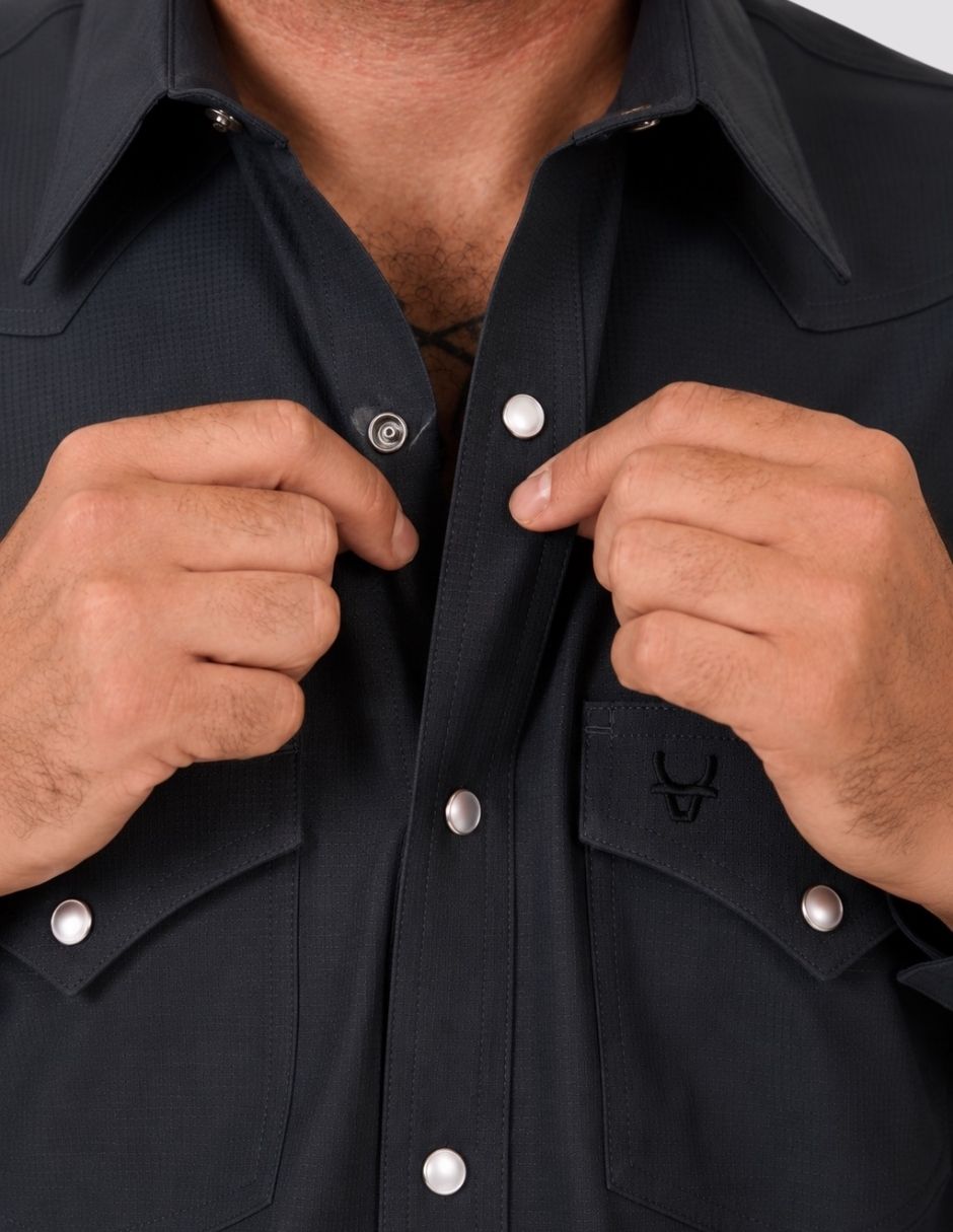 Camisa Casual de (si aplica) Poliéster manga Larga para hombre 4
