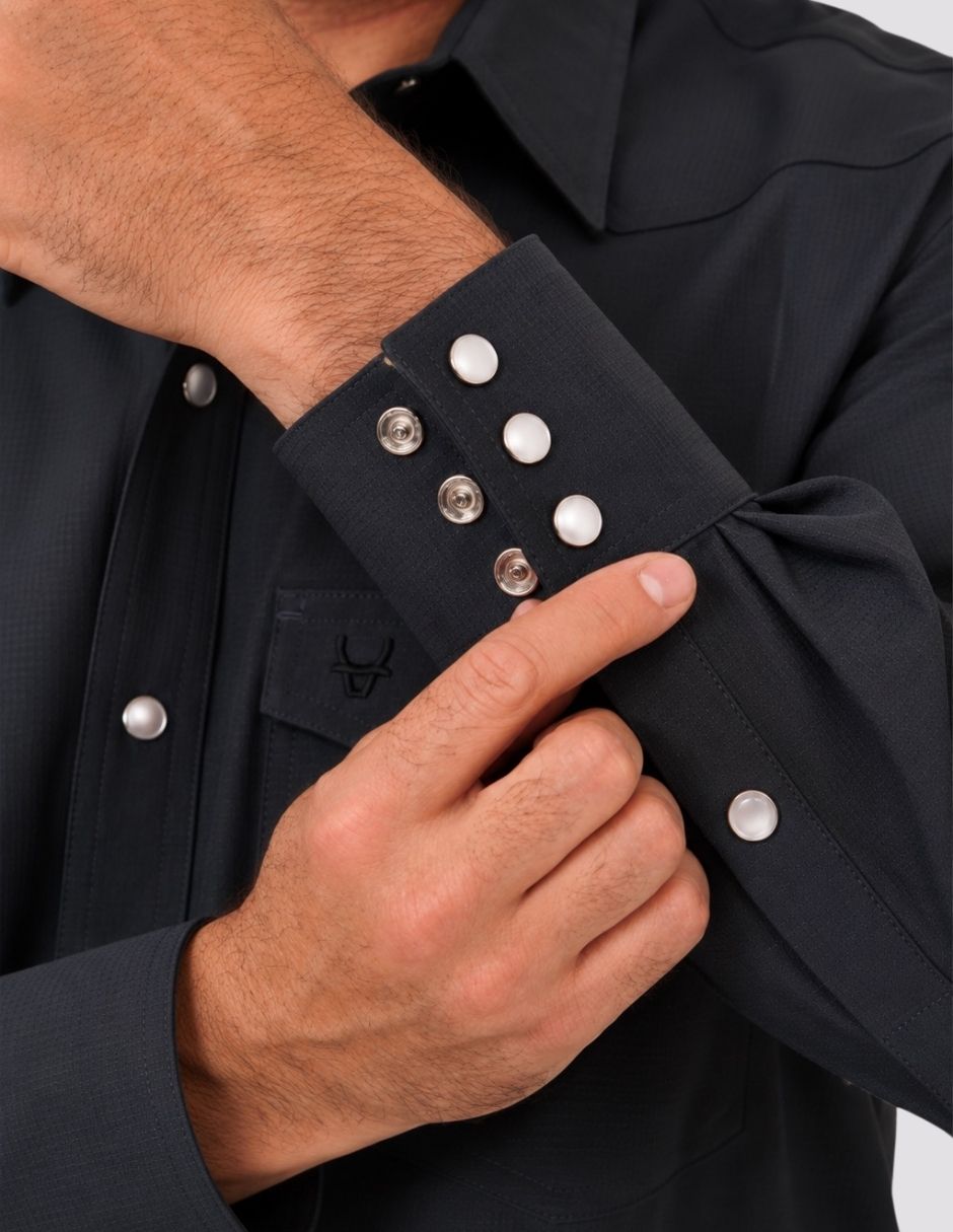 Camisa Casual de (si aplica) Poliéster manga Larga para hombre 2