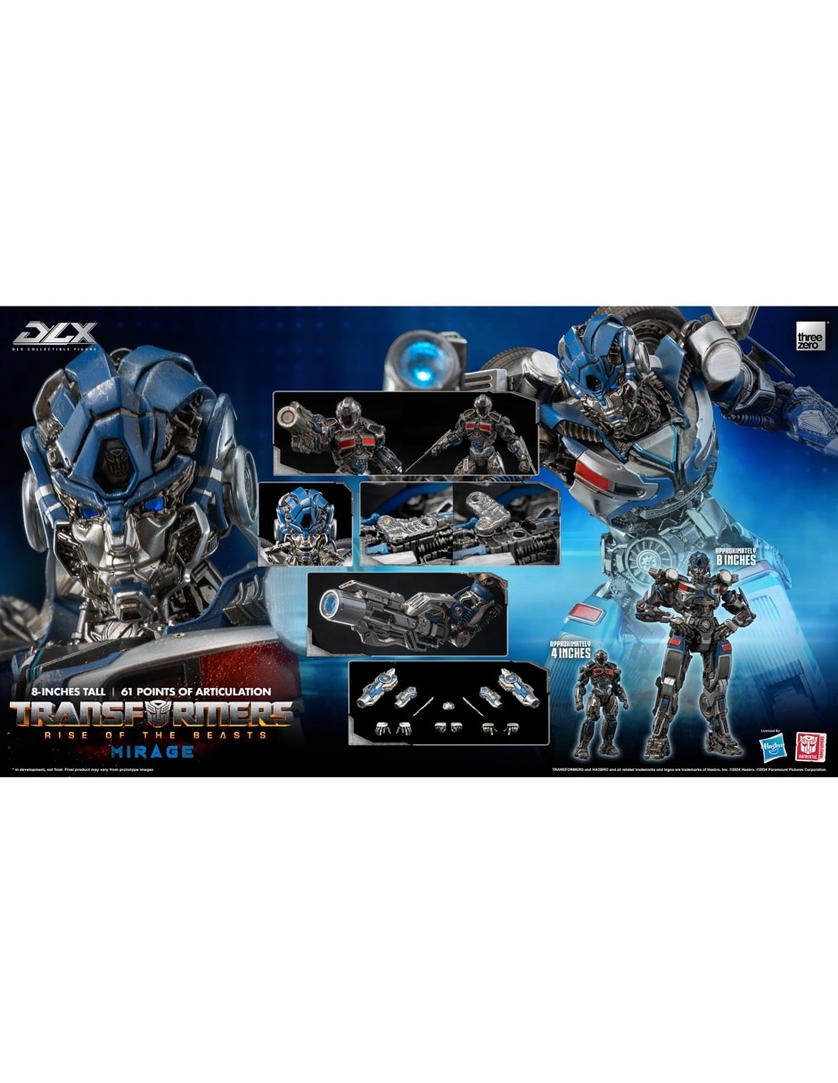Set de figura de colección Sí Transformers: Rise of the Beasts Mirage Deluxe Con luz 5