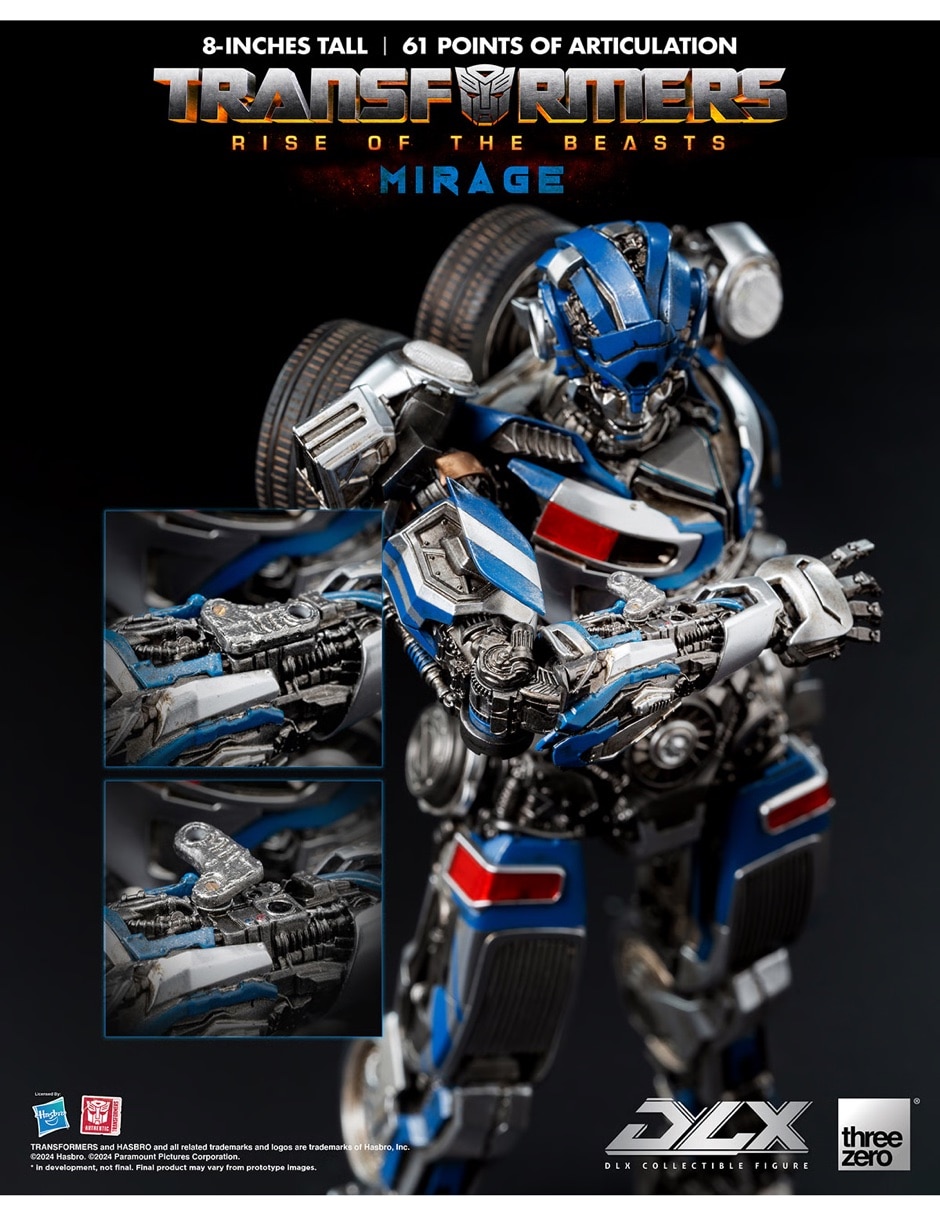 Set de figura de colección Sí Transformers: Rise of the Beasts Mirage Deluxe Con luz