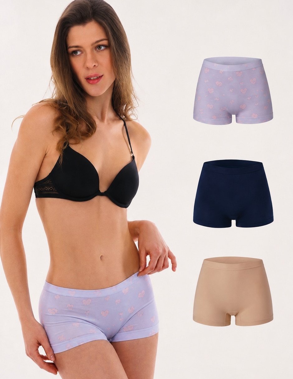 Bóxer de Poliamida y elastano para mujer Bóxer de Poliamida y elastano para mujer