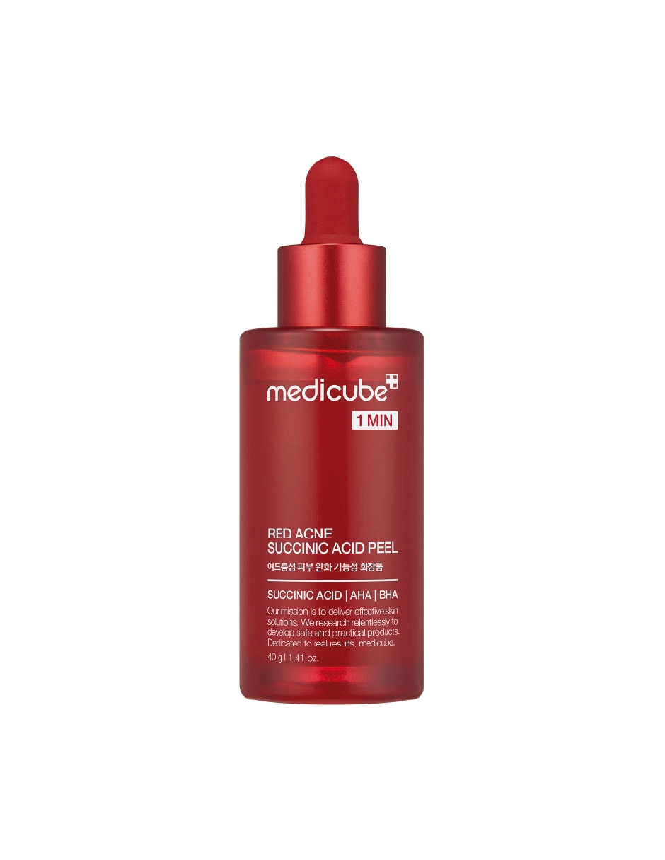 Sérum exfoliante para/de Facial Peeling Facial de Ácido Succínico 21% para Acné Poros y Exceso de Grasa 40 ml de piel Mixta y grasa