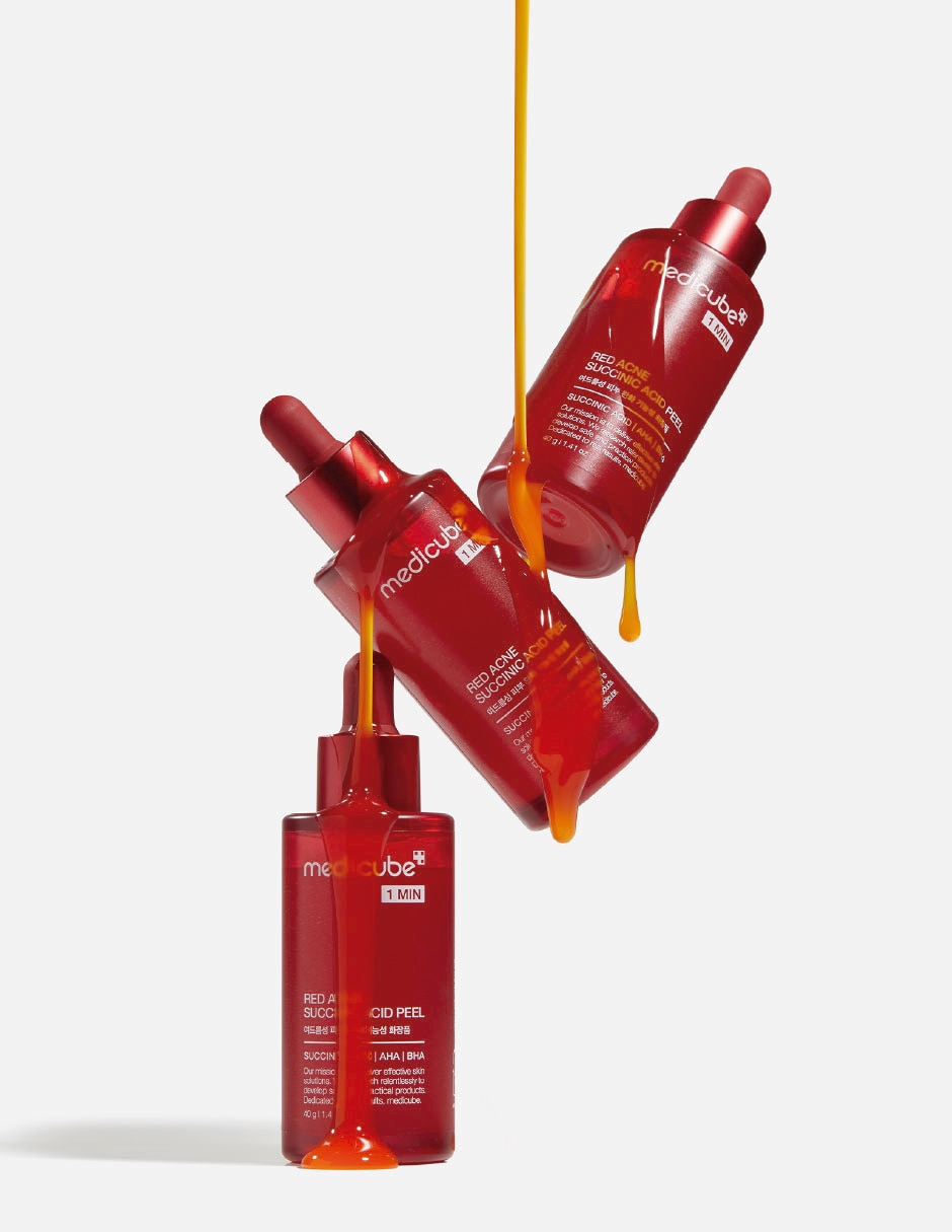 Sérum exfoliante para/de Facial Peeling Facial de Ácido Succínico 21% para Acné Poros y Exceso de Grasa 40 ml de piel Mixta y grasa 3