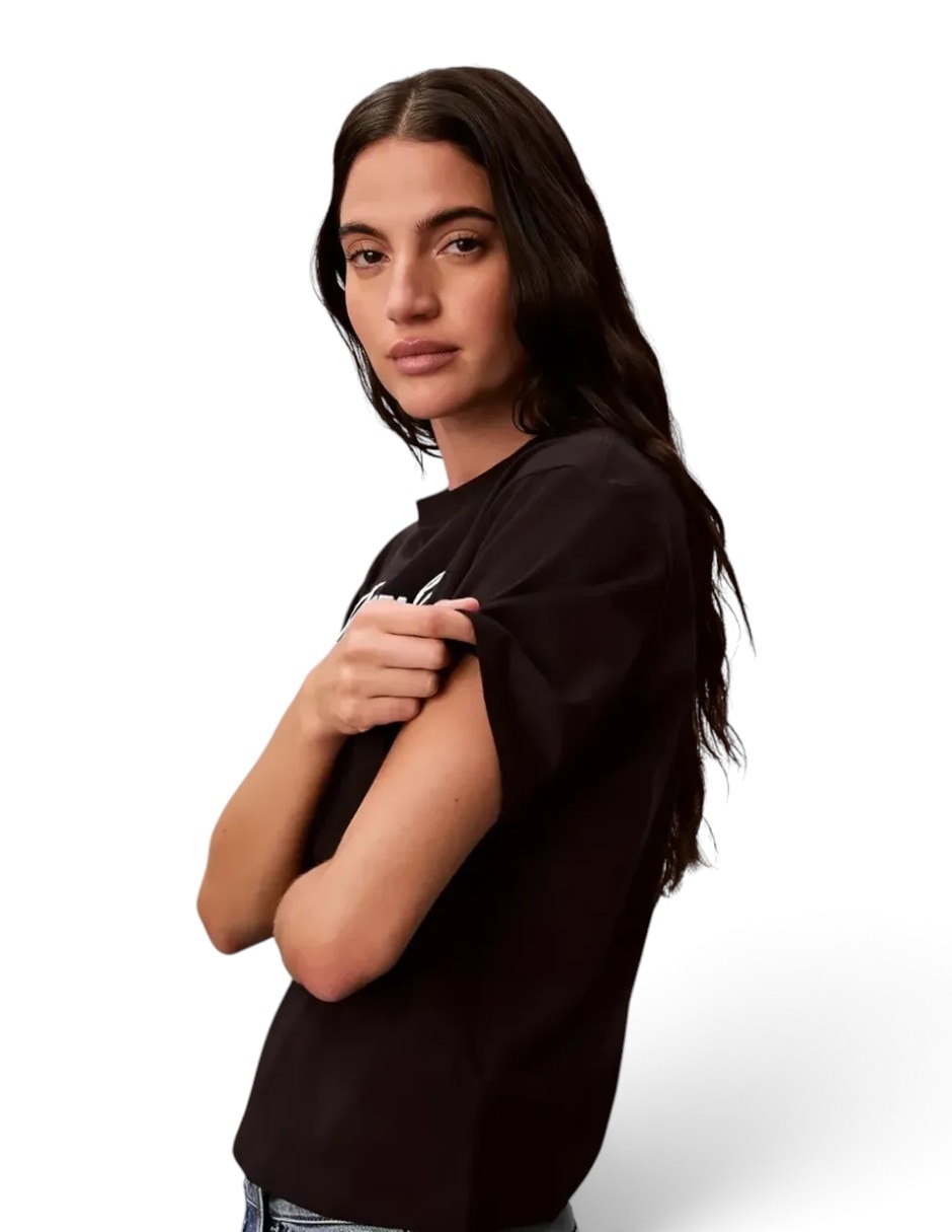 Playera manga Al Codo New york cuello Redondo para mujer 5