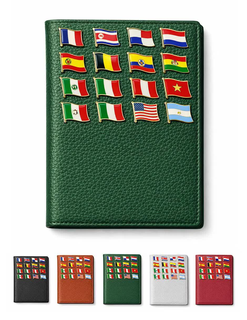 Porta pasaporte Porta Pasaportes con Pines de Sintético Porta pasaporte Porta Pasaportes con Pines de Sintético
