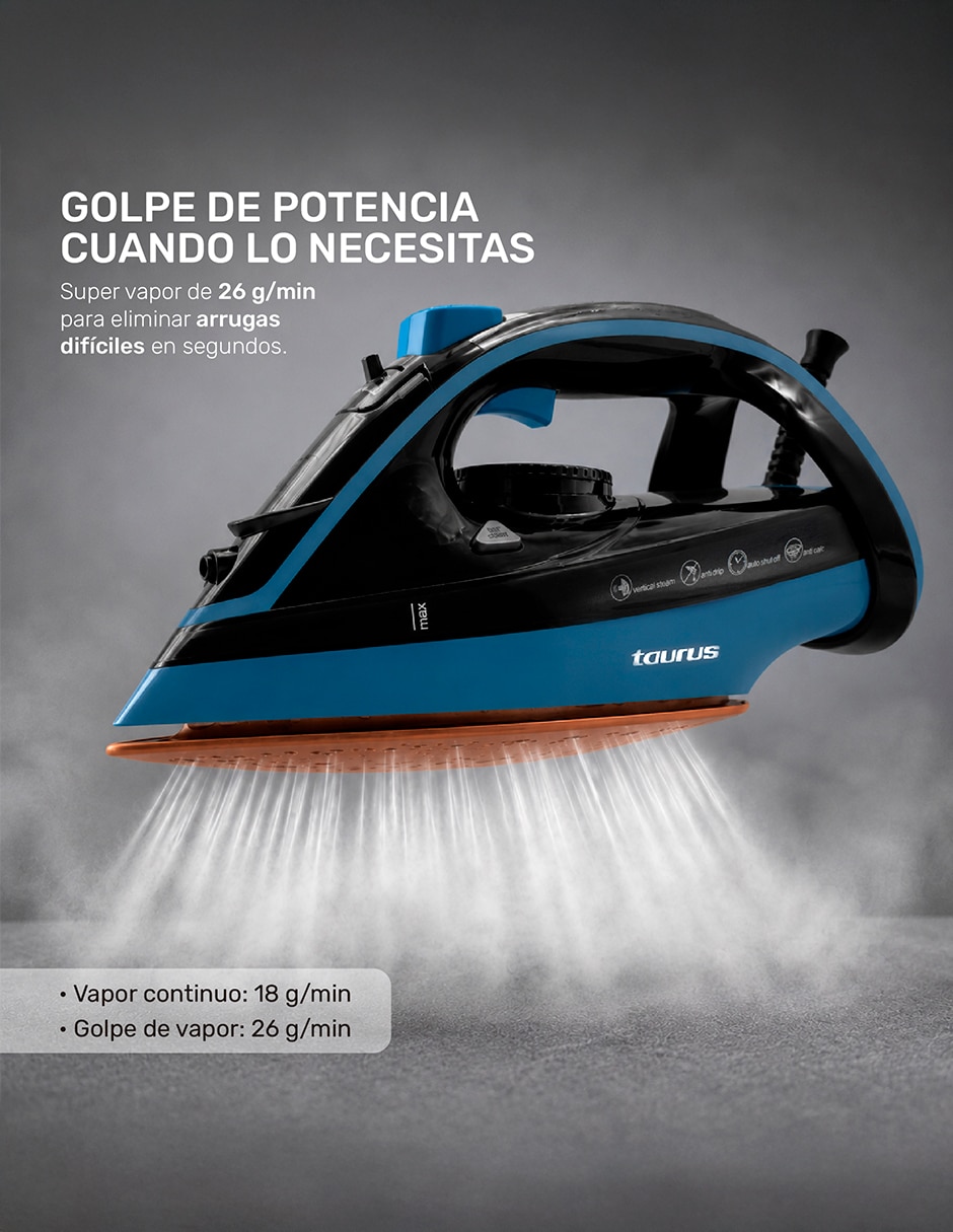 Plancha TAURUS Planchas Etna suela Antiadherente