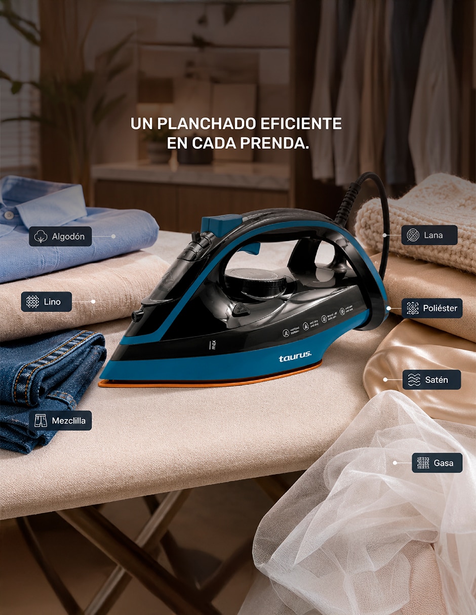 Plancha TAURUS Planchas Etna suela Antiadherente