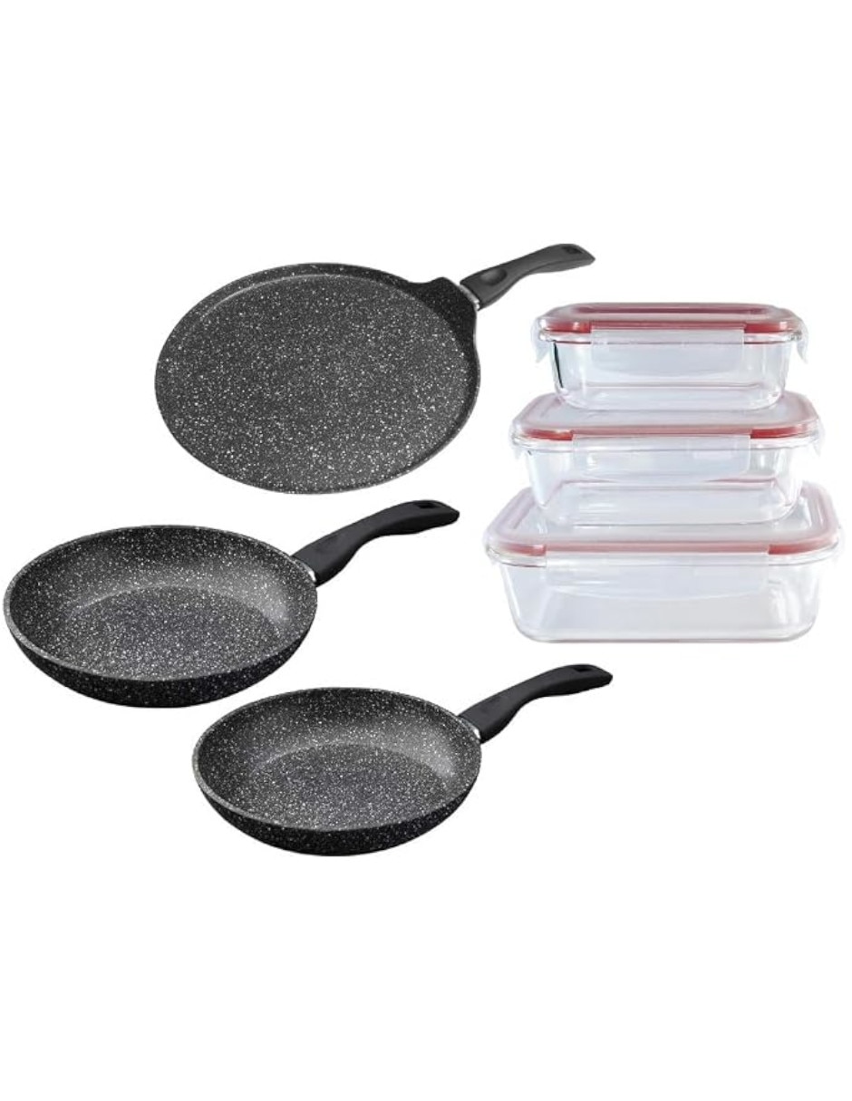 Batería de cocina WCCS000906CMBB de Aluminio antiadherente Antiadherente sin PFOA 3 piezas piezas Batería de cocina WCCS000906CMBB de Aluminio antiadherente Antiadherente sin PFOA 3 piezas piezas
