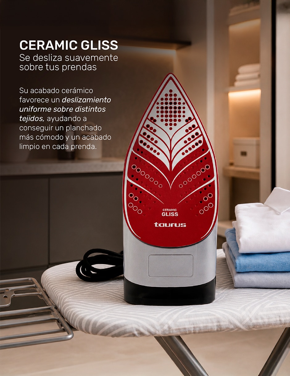 Plancha TAURUS Planchas de vapor Fiora suela Cerámica