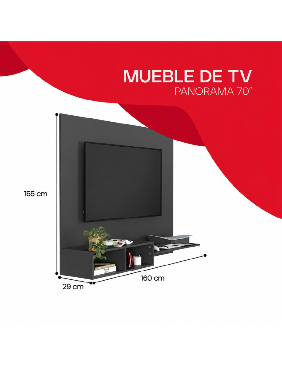 Mueble flotante para TV Sí de Madera 8