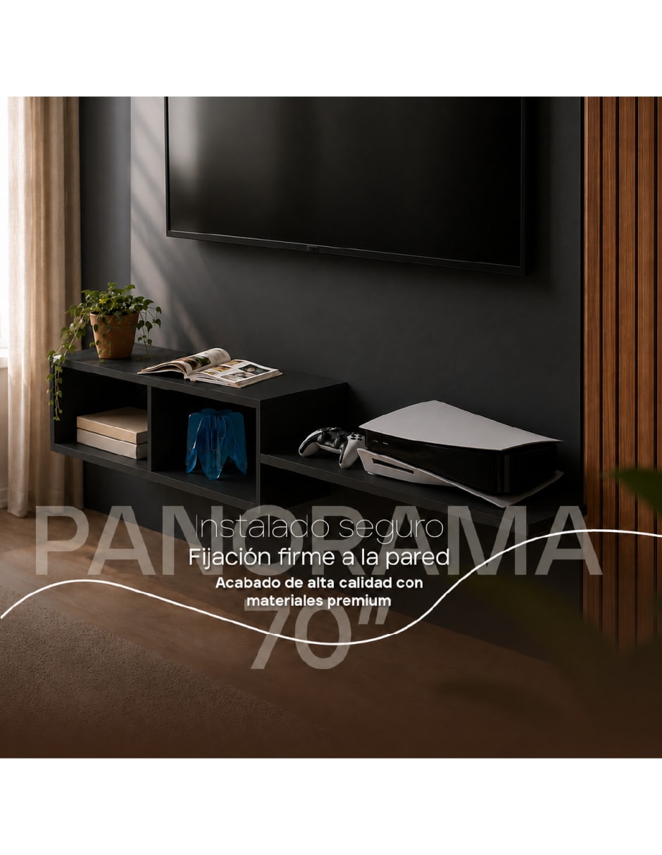 Mueble flotante para TV Sí de Madera 2