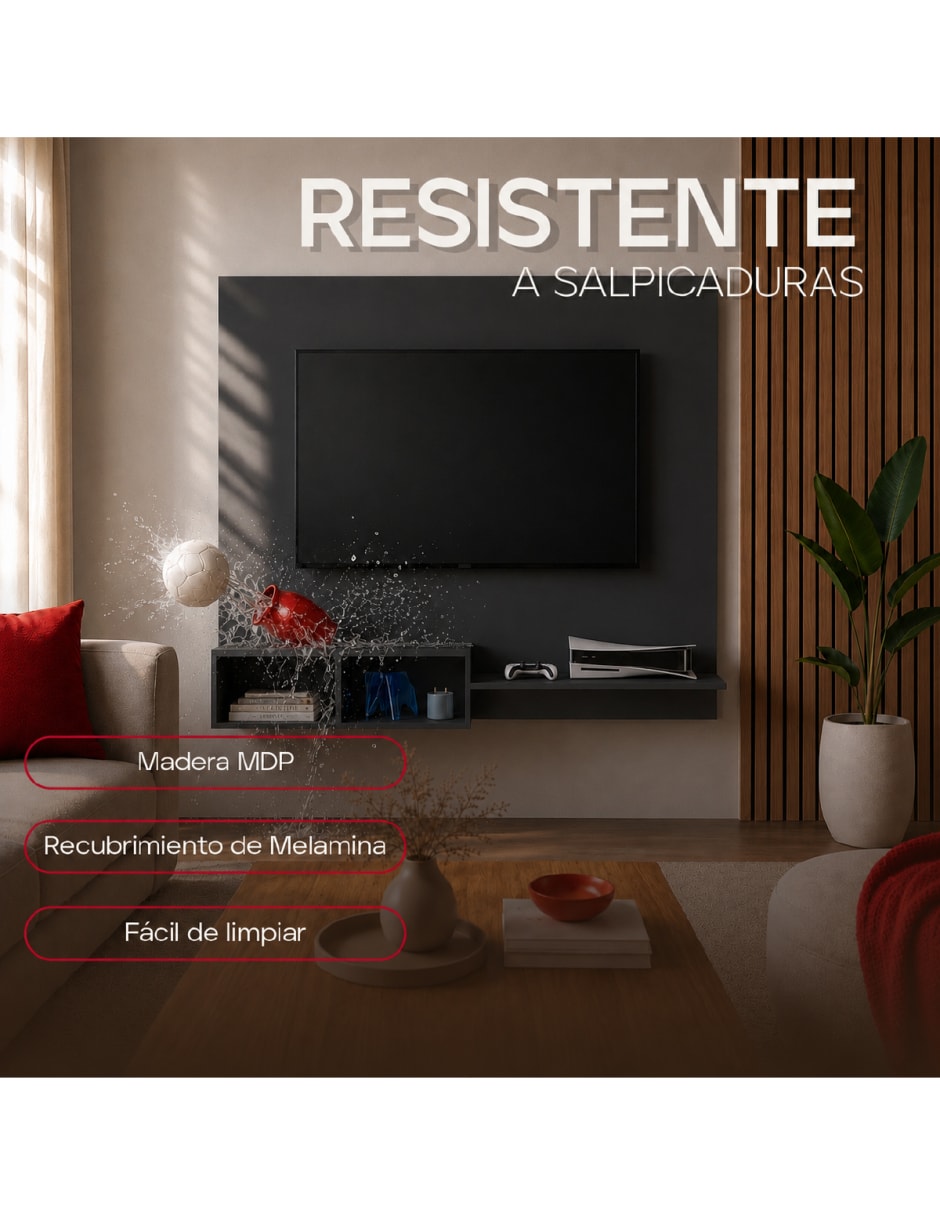 Mueble flotante para TV Sí de Madera 7