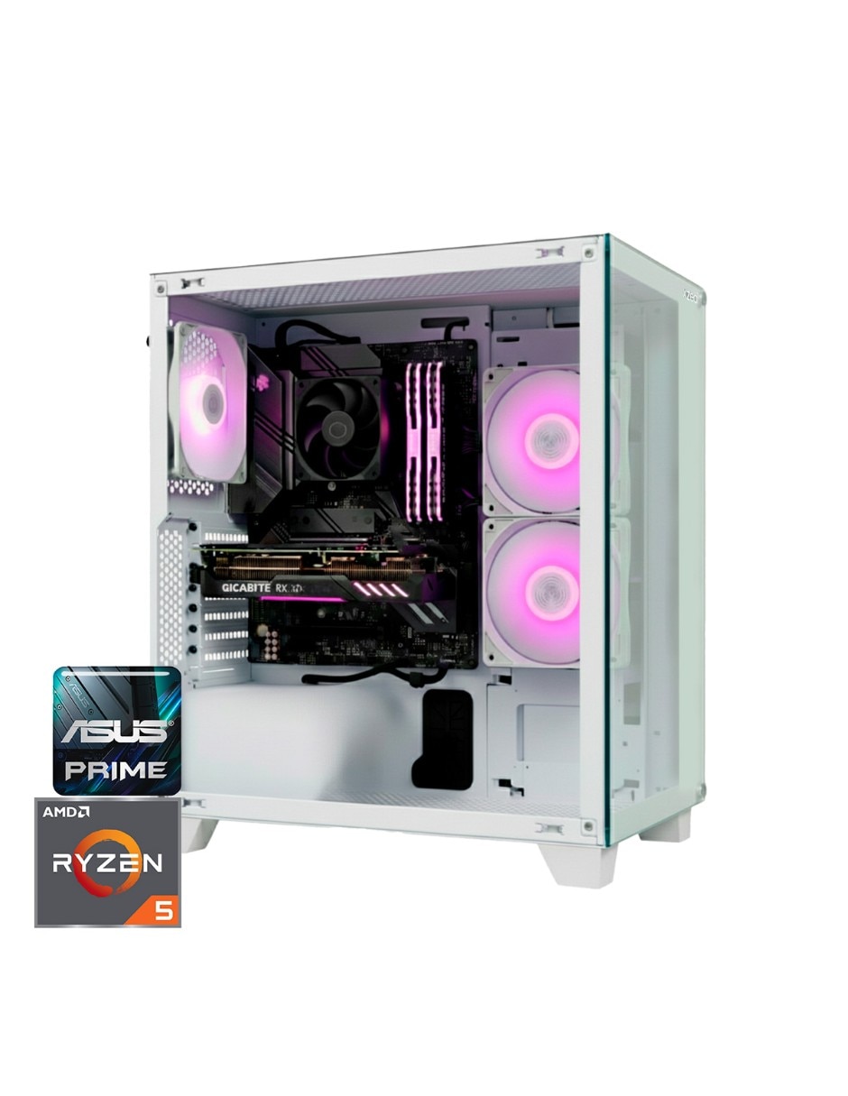 Computadora de escritorio PC-104-E AMD Ryzen 5 AMD Radeon RX 6600 XT 32 GB RAM 1 TB