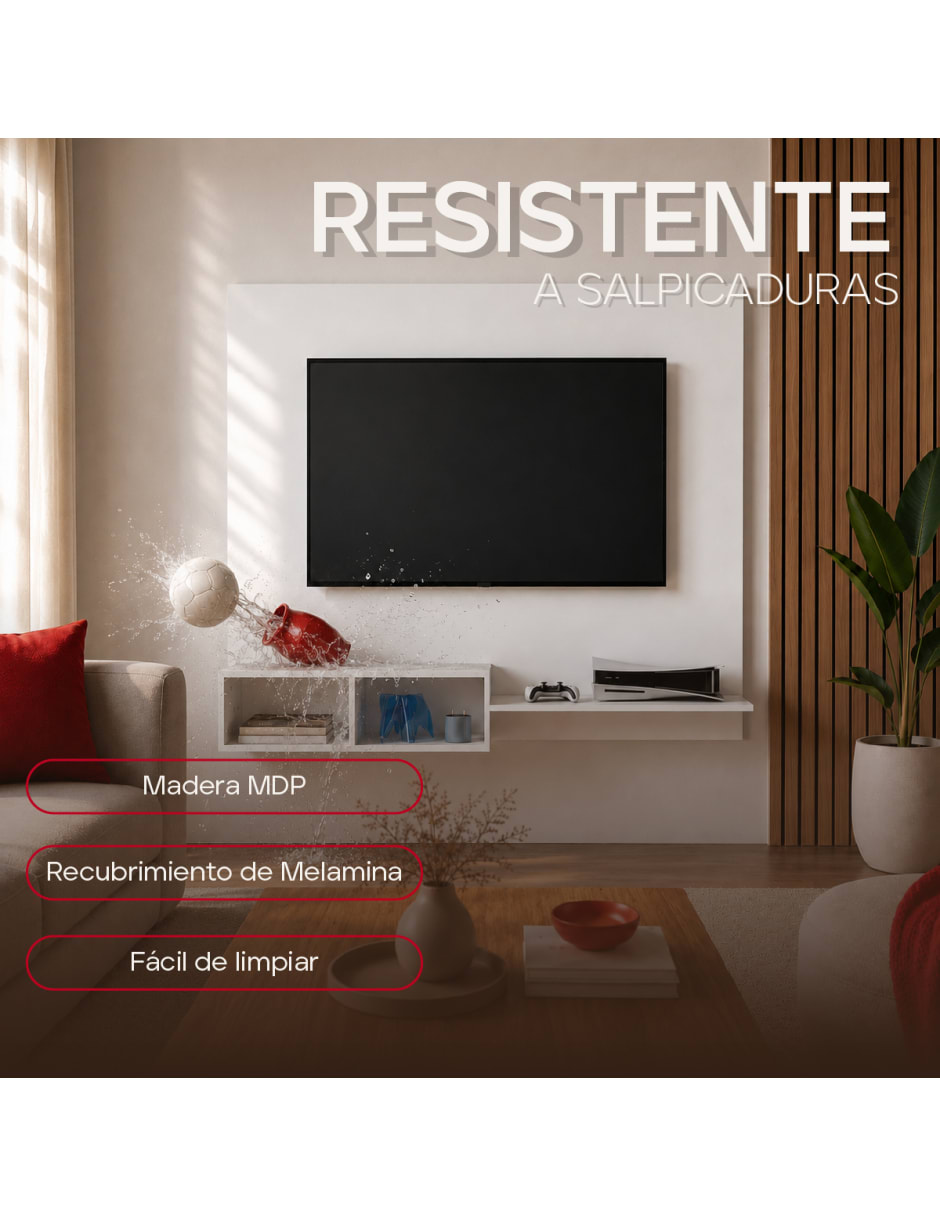 Mueble flotante para TV Sí de Madera 7