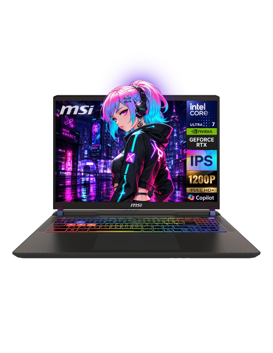 Laptop gamer No 16 pulgadas Full HD+ Intel core ultra 7 NVIDIA GeForce RTX 5070 Ti 64 GB RAM No aplica 1 TB