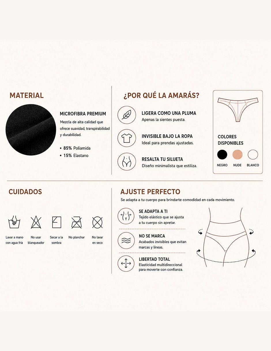 Panty ONSET de Poliamida y elastano para mujer 8