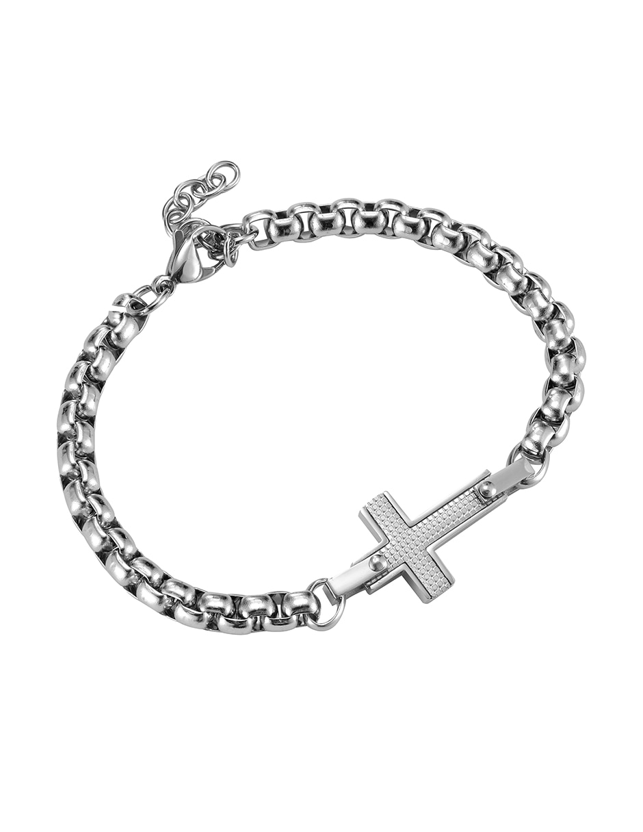 ENSO de Acero inoxidable con No aplica Sin kilataje Chain Cross acabado 3