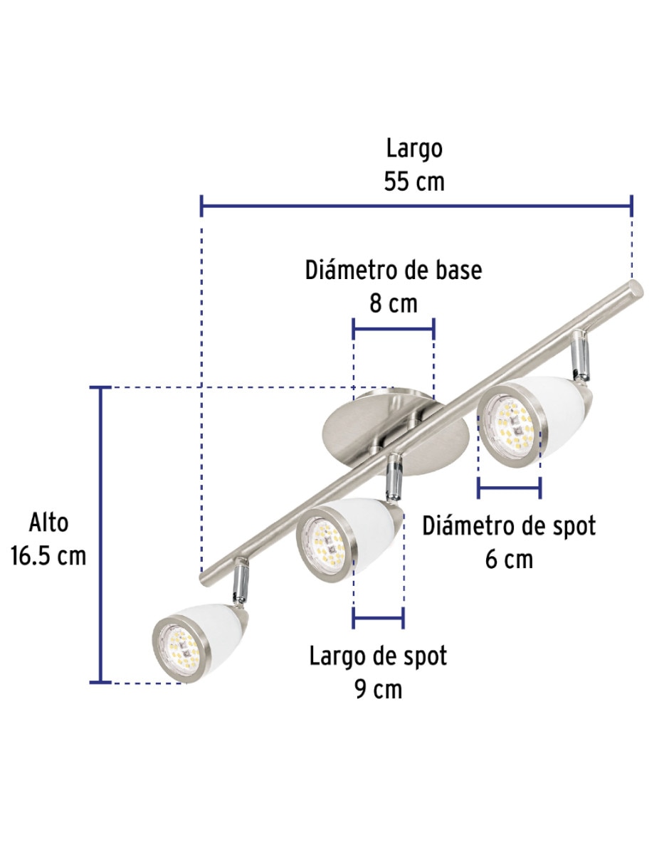 Lamp direccionable VOLTECK Blanca Luminario de sobreponer 2