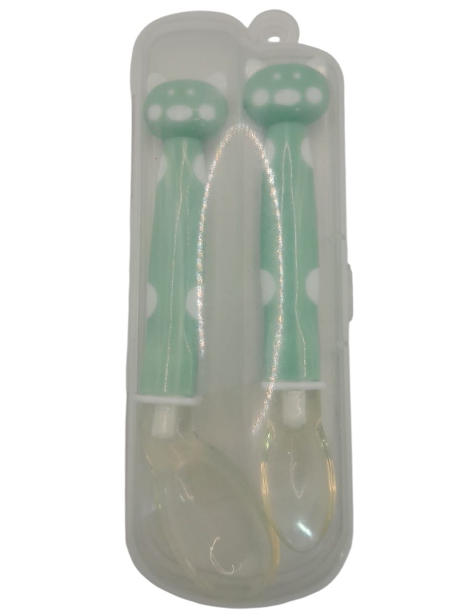 Set cubiertos infantil de Silicón 2 piezas piezas