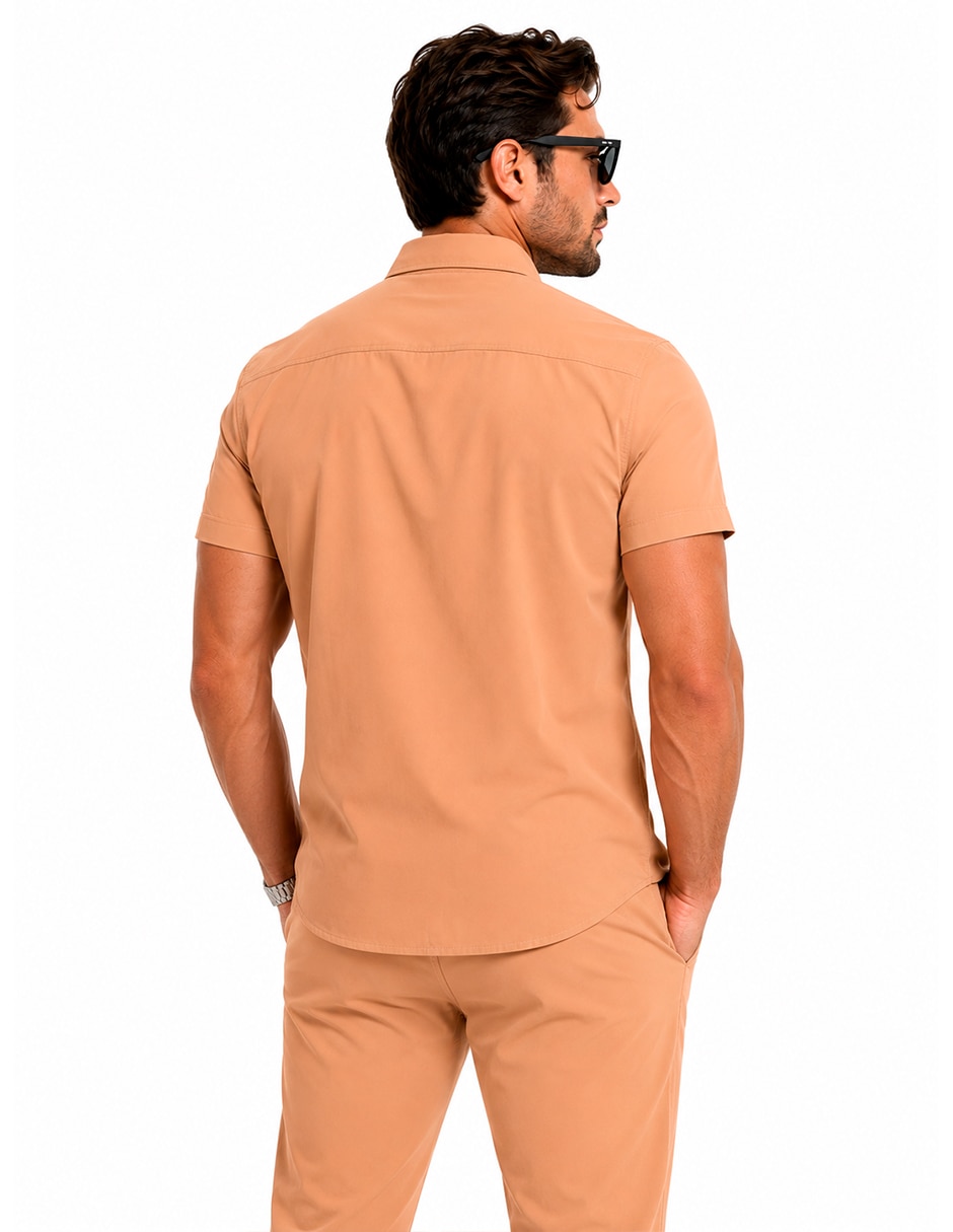 Camisa Casual MEDIZIN UNIFORMES de (si aplica) Poliéster y viscosa manga Corta para hombre