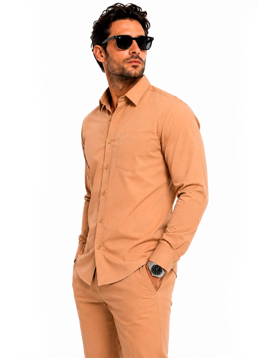 Camisa Business casual MEDIZIN UNIFORMES de (si aplica) Poliéster y viscosa manga Larga para hombre