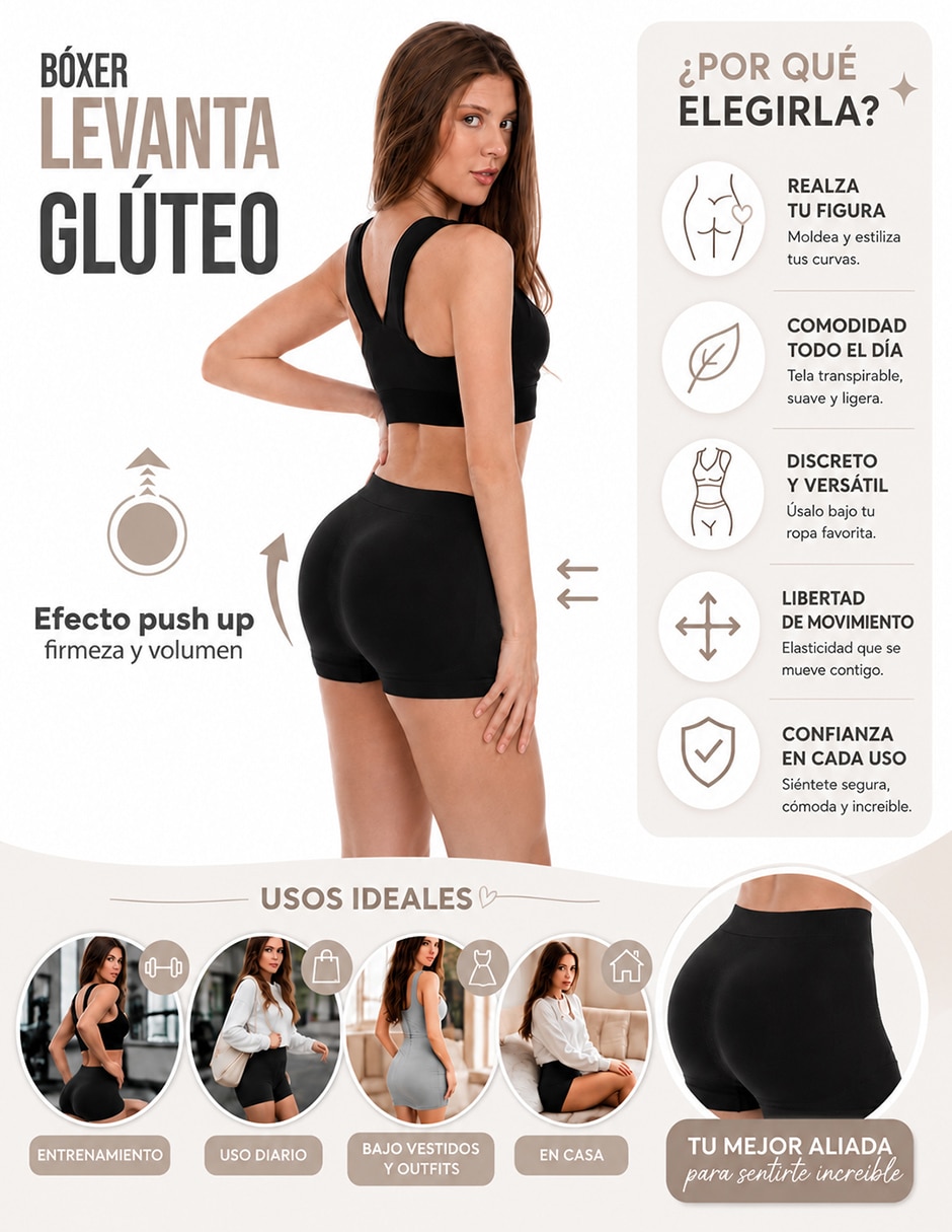 Bóxer de Poliamida y elastano para mujer 2