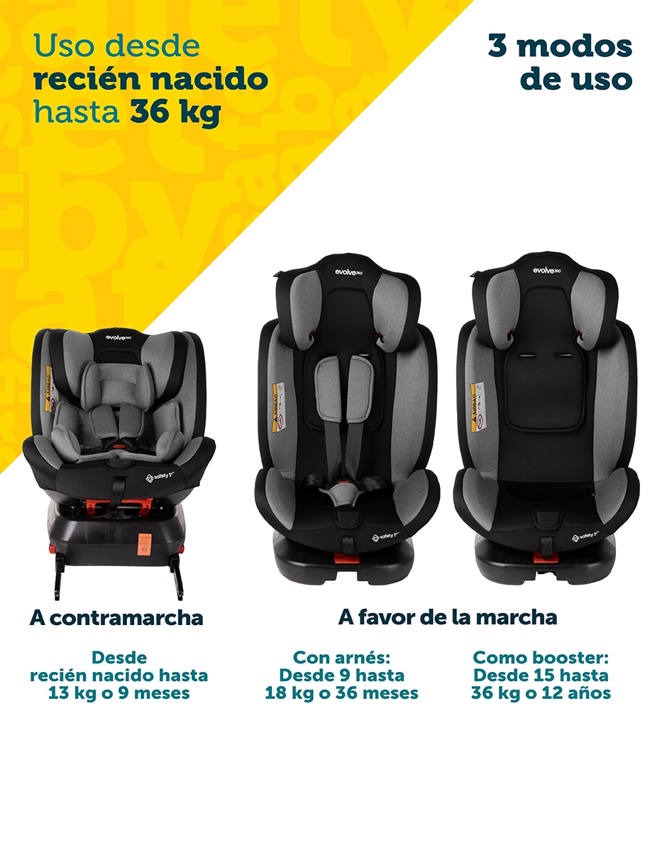 Autoasiento convertible Evolve 360 8