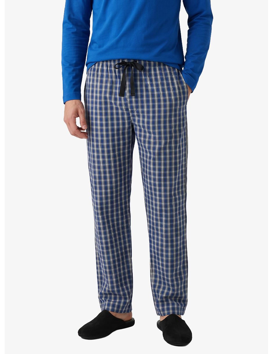 Pantalón pijama estampado A cuadros de Algodón para hombre Pantalón pijama estampado A cuadros de Algodón para hombre