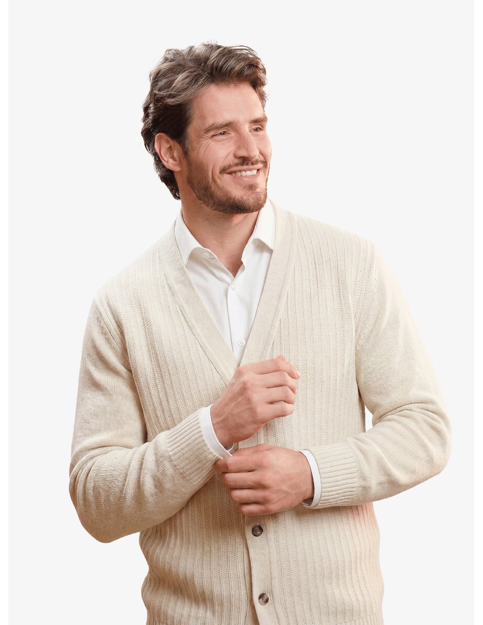 Suéter cuello V para hombre