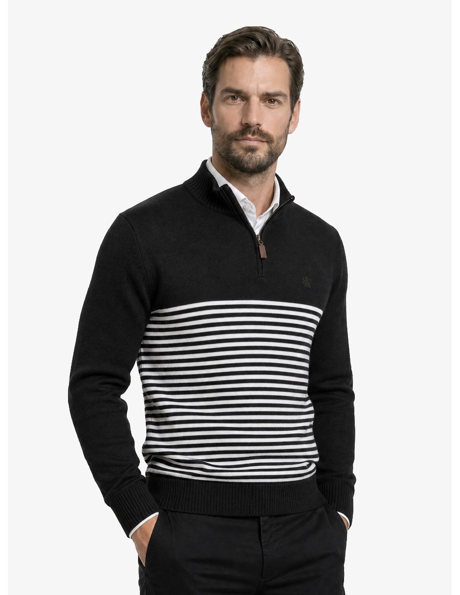 Suéter cuello Con cierre para hombre Suéter cuello Con cierre para hombre