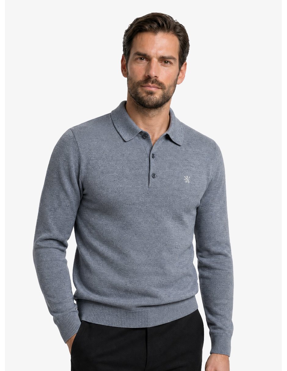 Suéter cuello Polo para hombre