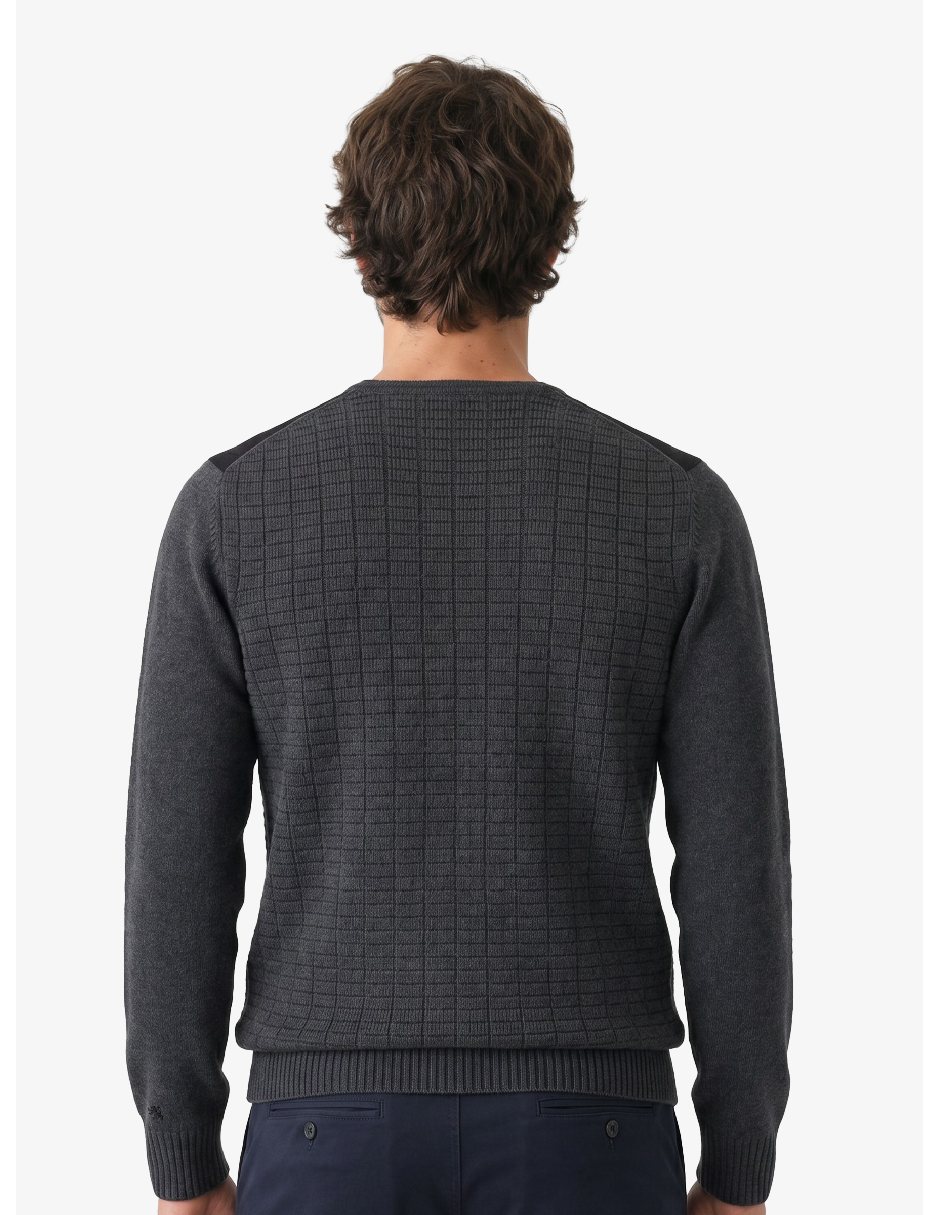 Suéter cuello V para hombre 5