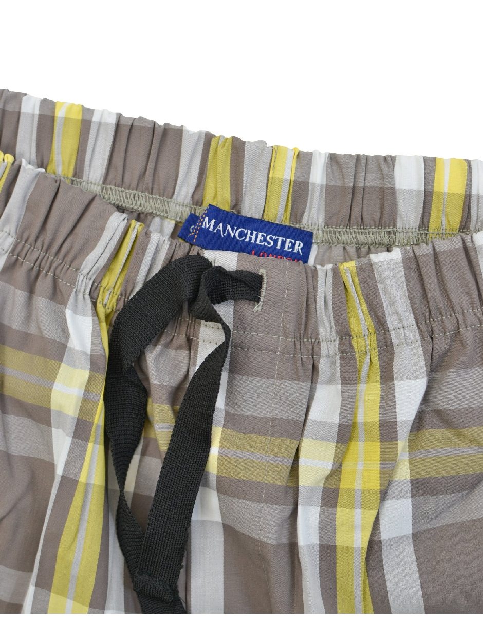 MANCHESTER estampado A cuadros de Algodón para hombre 2