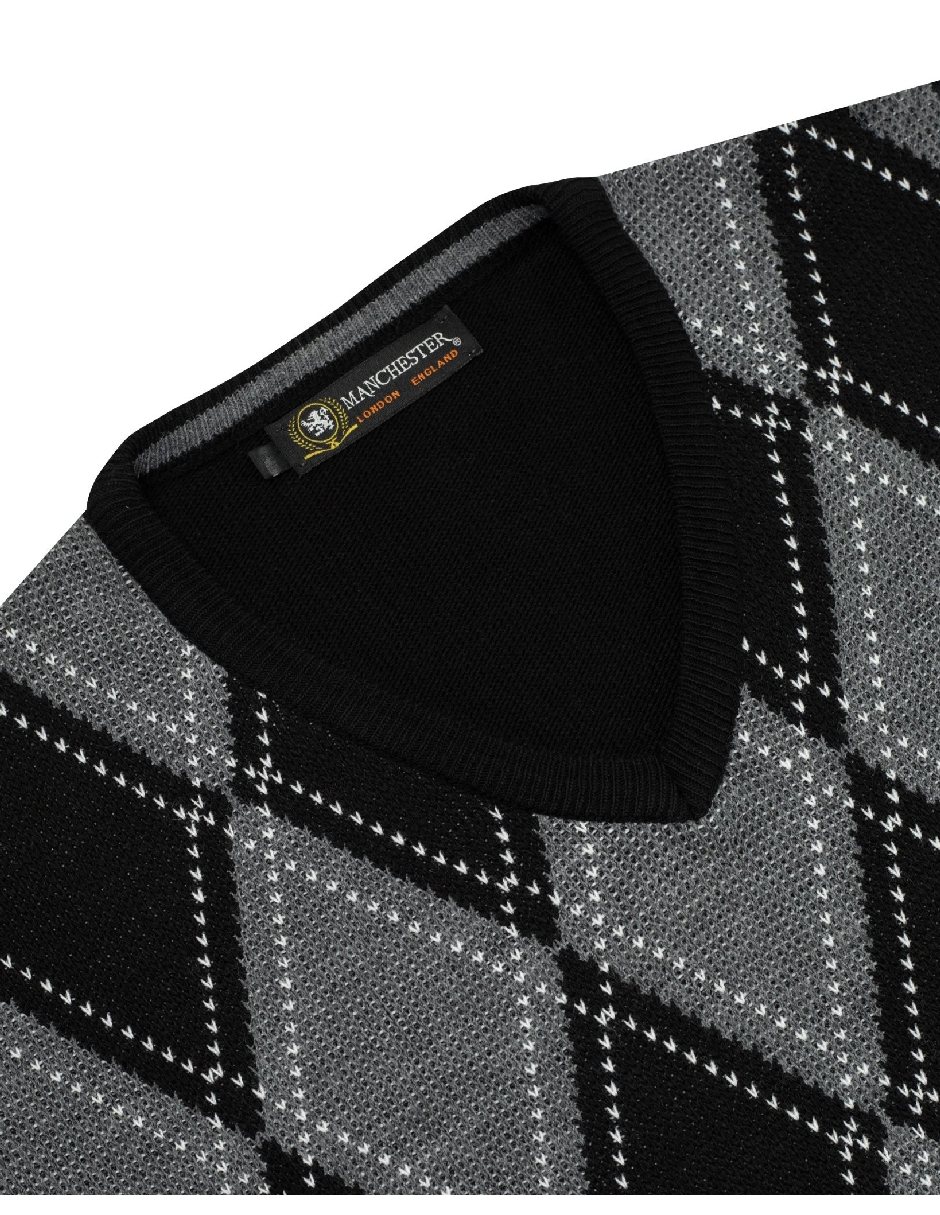 Suéter MANCHESTER cuello V para hombre 2