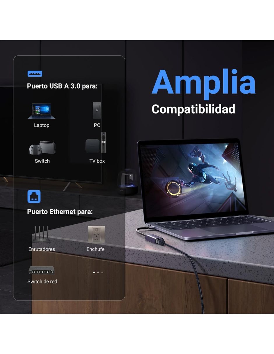 Adaptador de red ethernet UGREEN
