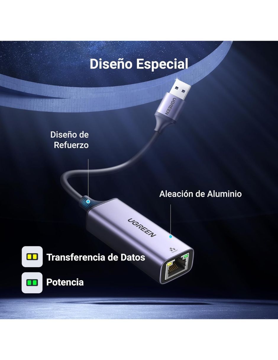 Adaptador de red ethernet UGREEN