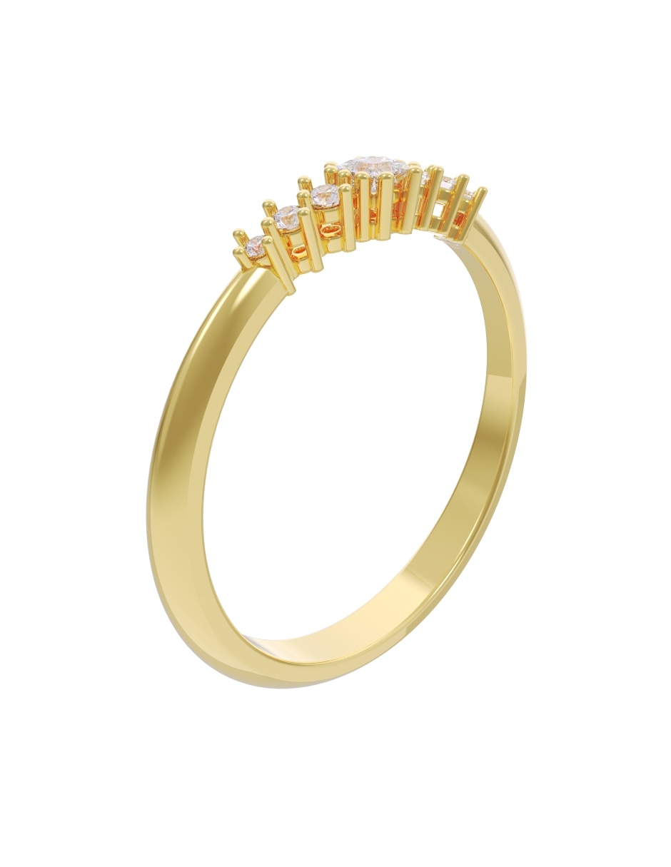 Churumbela de 14 k Diamantes Fonelli Diamante 3