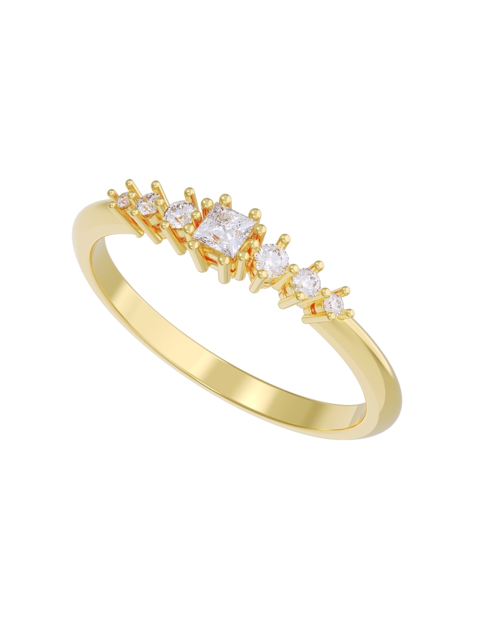 Churumbela de 14 k Diamantes Fonelli Diamante 2