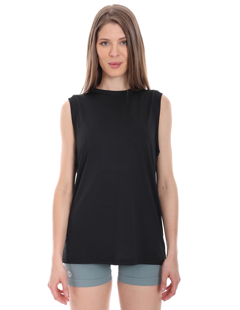 Playera manga Sin Manga cuello Redondo para mujer 1