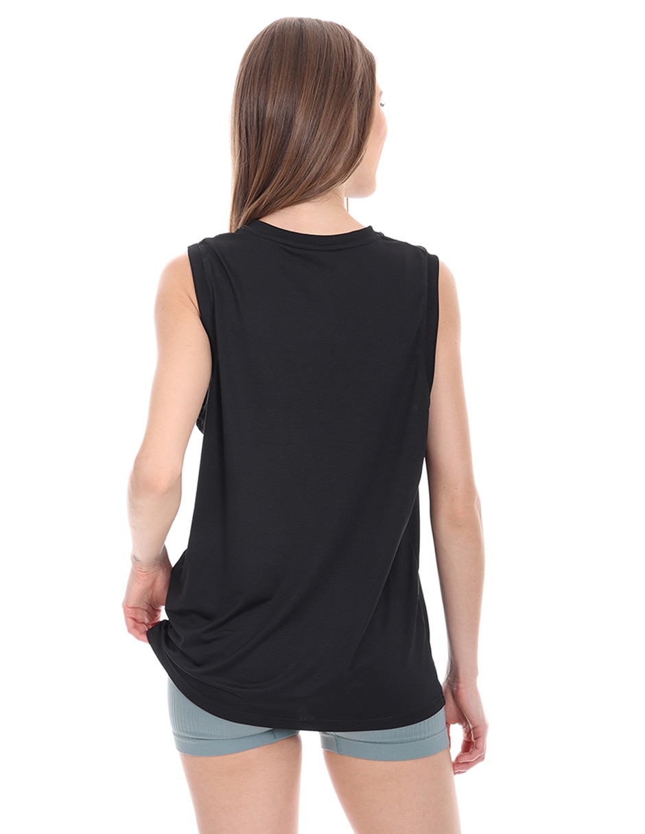 Playera manga Sin Manga cuello Redondo para mujer 8