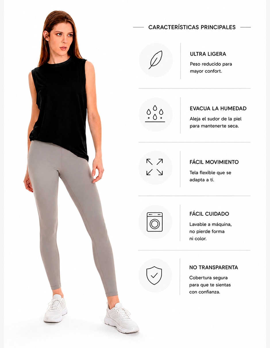 Playera manga Sin Manga cuello Redondo para mujer 2