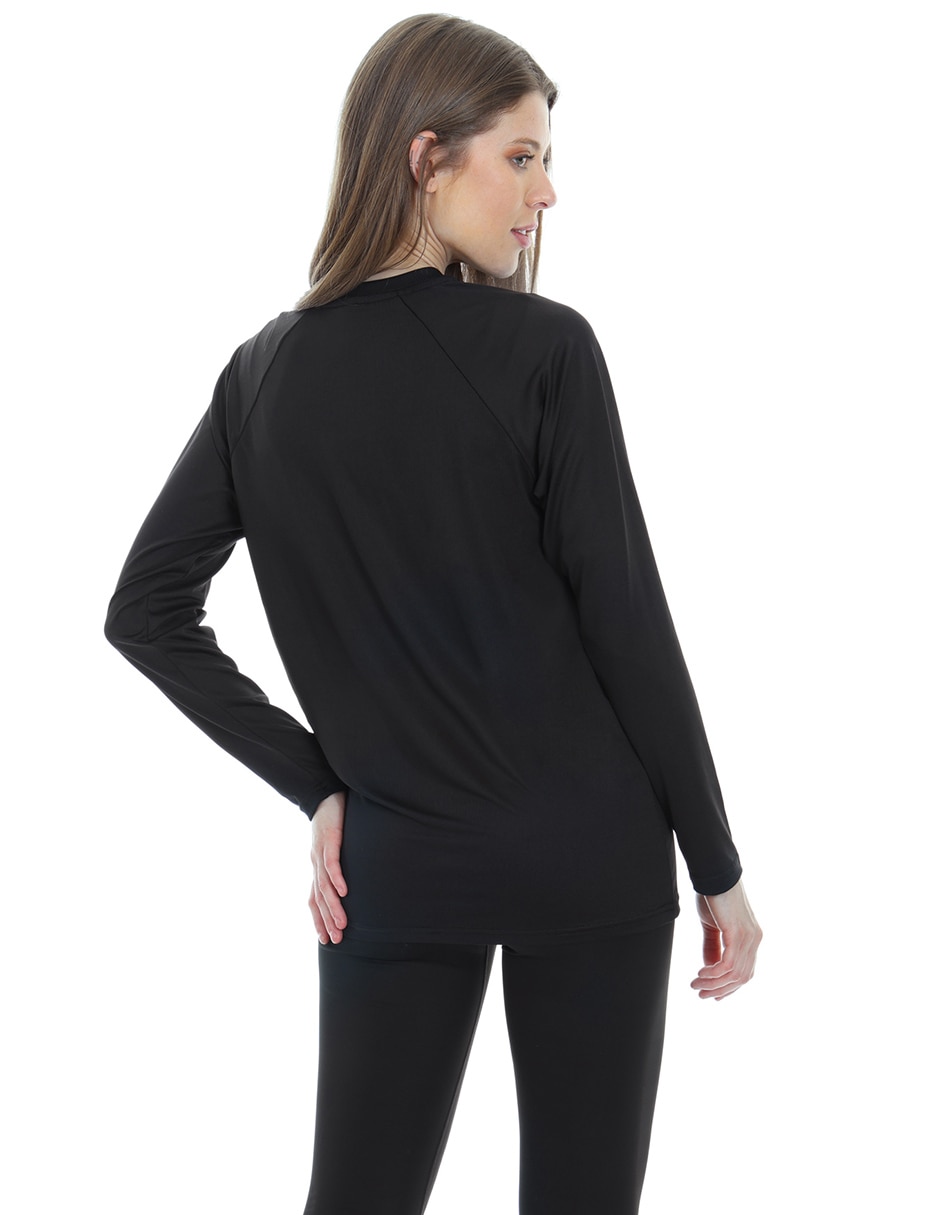 Playera manga Larga cuello Redondo para mujer 7