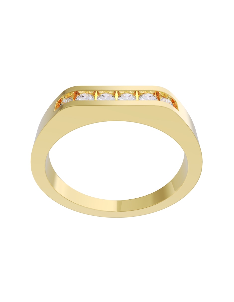 Churumbela de 14 k Diamantes Fonelli Diamante 4