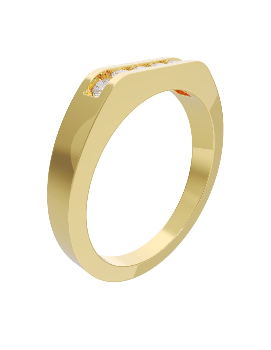 Churumbela de 14 k Diamantes Fonelli Diamante 3
