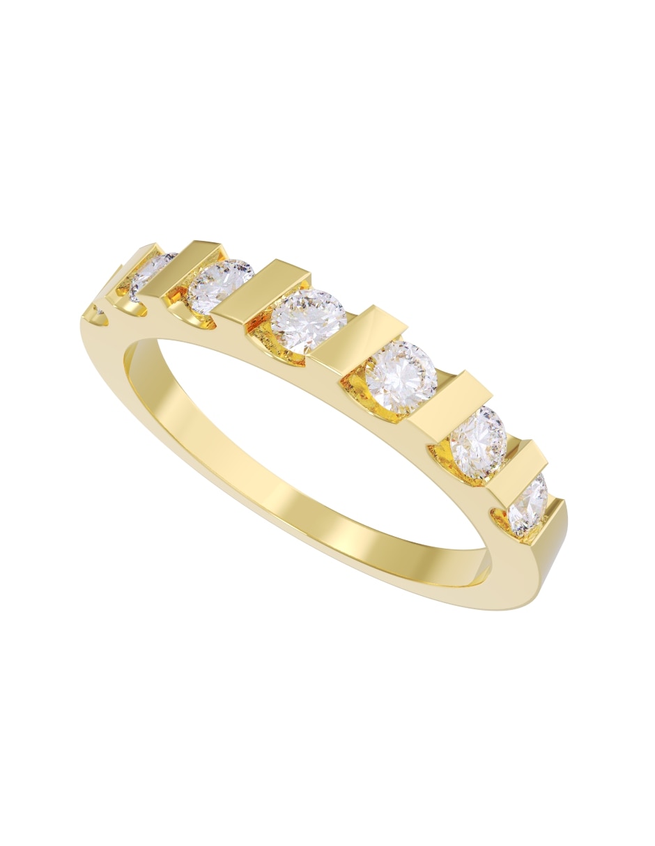 Churumbela de 14 k Diamantes Fonelli Diamante 2
